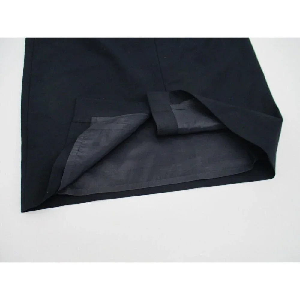 Uniqlo Womens Skirt 4 Black Zipper Straight Casual Lined Preppy Business Classic